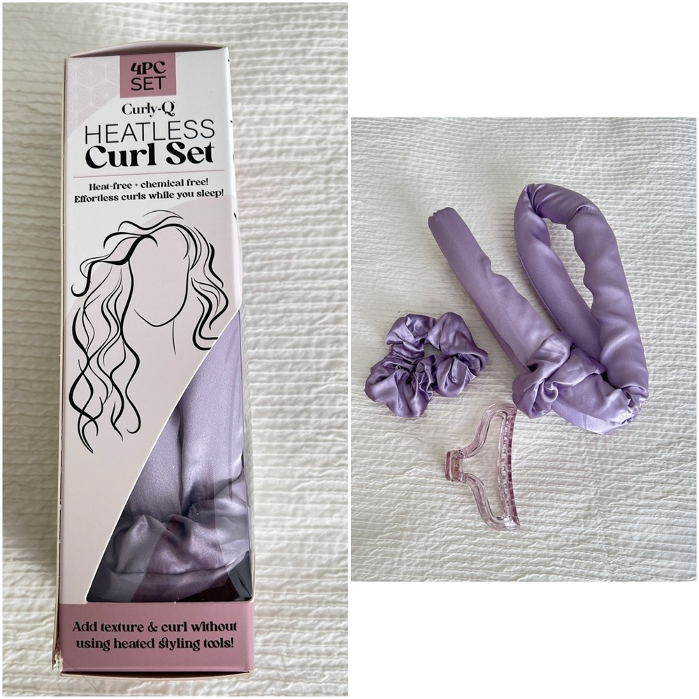 Heatless curler set NWT purple